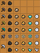 What Pickaxes drop when mining on ores