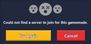 Could not find a server