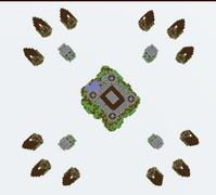 Skywars Castle Map - Pigiama party Crew map image