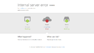 Internal server error