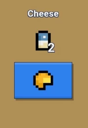 The recipe of cheese.