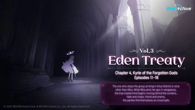 Kyrie for the Forgotten Gods Part 2 Global Release Date ~ January 3rd, 2023 alongside Hakari Atsuko's banner.