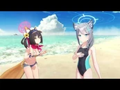 Marine Day by Izuna Swimsuit, Shiroko Swimsuit & Hifumi Swimsuit