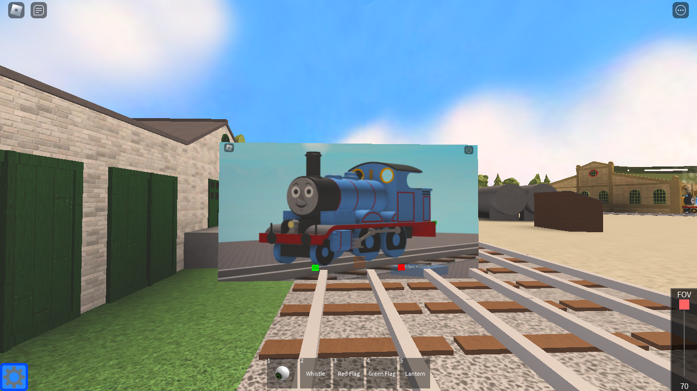 The First Red Engine, Blue Train With Friends Wiki