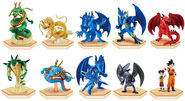 Shu and Blue Dragon from the Toriyama Dragon Collection keychain set