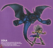 Art of Zola and Killer Bat from the OST