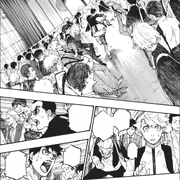 "Damn it! Let me in there!" "Me too!" "I'll go too!"