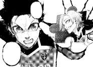 Isagi deseando derrotar a Kaiser