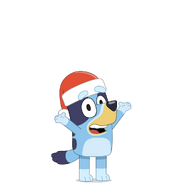 Bluey-Santa Hat