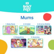 Results for top five episodes voted by mothers in Australia[11]