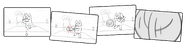 Part of storyboard, drawn by Sarah Rackemann