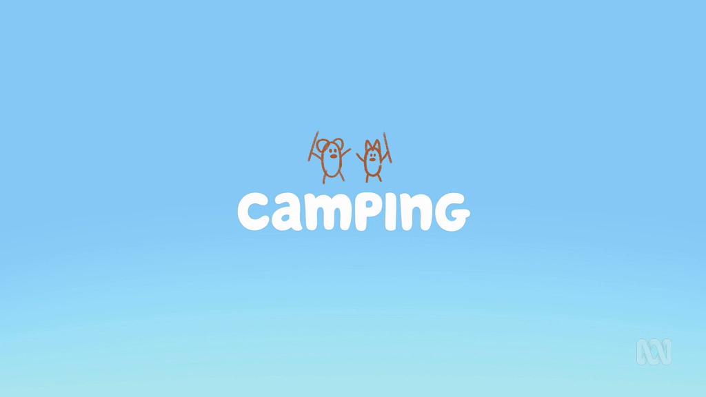 Bluey Fait du Camping 