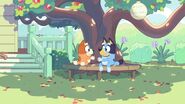 Bluey and Bingo play "Miss Mary Mack," a clapping game.