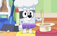 Muffin being a chef