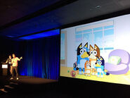 The show being announced, with art from the original pilot. This is the only image of it available.