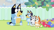 Bandit attempts to negotiate with Bluey.