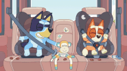 Rocking out in the car.