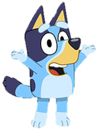 Artwork of Bluey