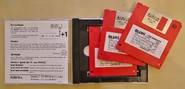 Floppy disks of the German version.