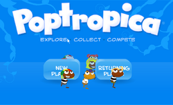 Poptropica Title Screen