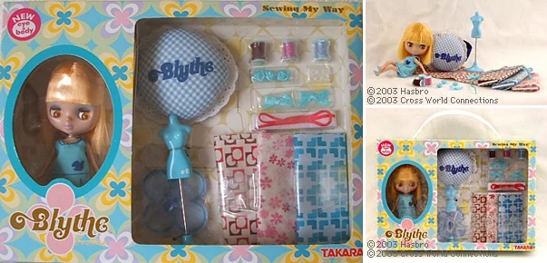 Petite Blythe Sewing My Way Pink – Takara 2003 – Neuve En Boîte