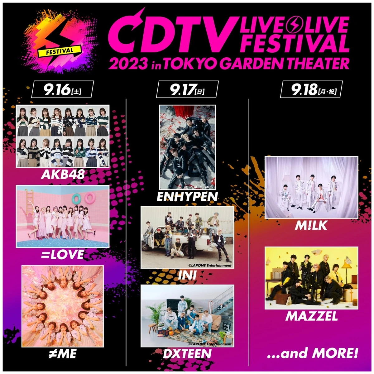 CDTV LIVE! LIVE! FESTIVAL 2023 | BMSG Wiki | Fandom