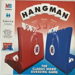 Vintage Table Top Hangman Spelling Game COMPLETE - by RandToy