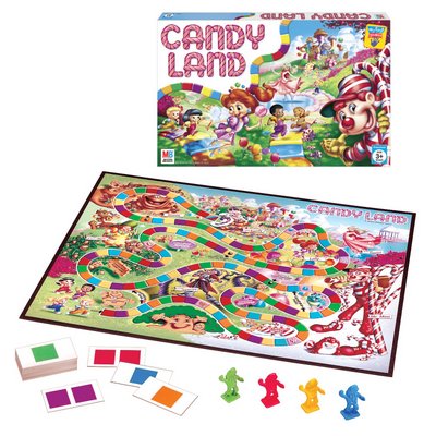 candy land board outline