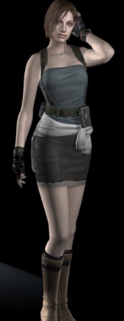 Jill valentine profile resident evil character amazed