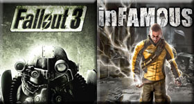 (1)Fallout 3 vs (16)inFamous 2010 | Board 8 Wiki | Fandom