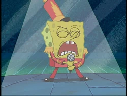 SpongeBob chante la chanson dans la voix d'Eisley