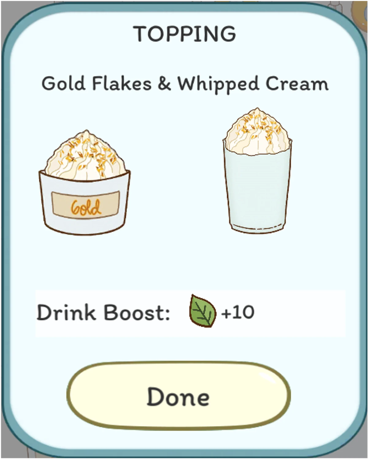 Gold Flakes & Whipped Cream Boba Story Wiki Fandom
