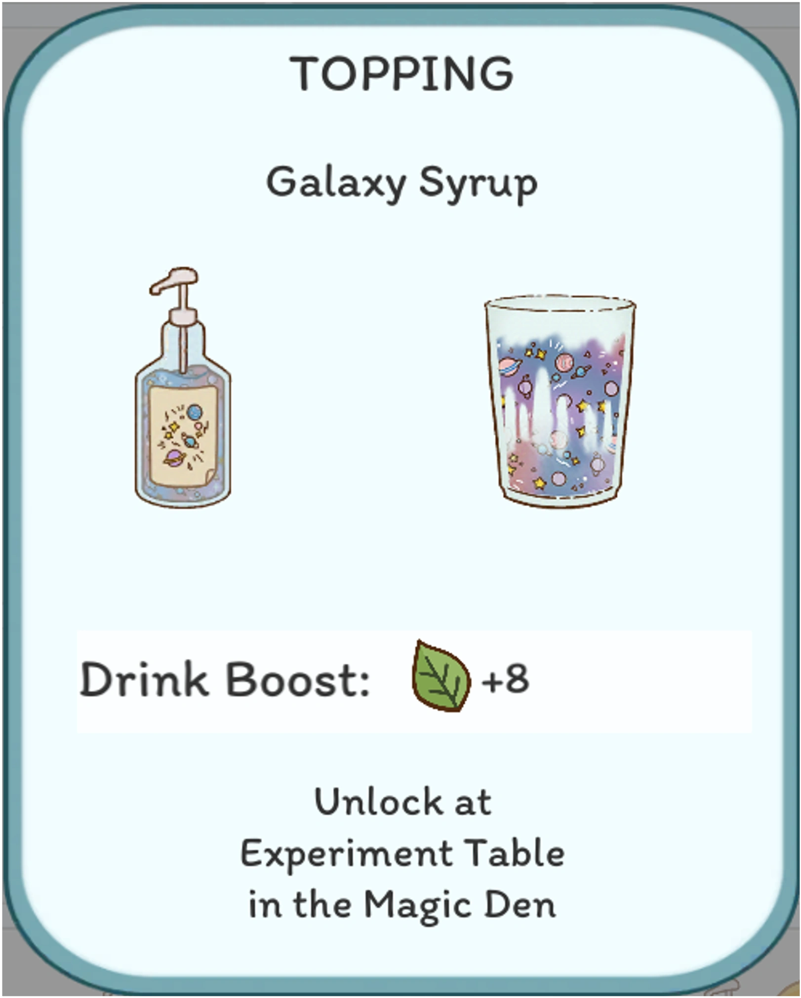 Galaxy Syrup | Boba Story Wiki | Fandom