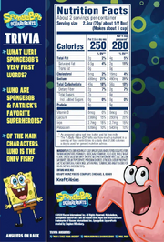 SpongeBob 2020 Macaroni and Cheese trivia