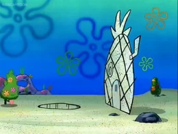 Bob Esponja y Patricio pasaron por un marco.