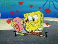 Bob Esponja y Gary se reencuentran.