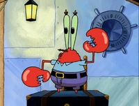 Don Cangrejo baila como un robot.