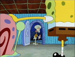 El tallo de Gary es verde en lugar de azul.