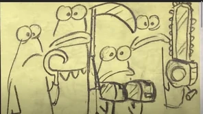 Esta es una imagen de una escena eliminada de "Turno de Ultratumba".