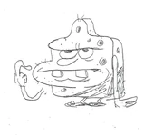 Primeros bocetos de Esponjoso Esponjoso.[2]