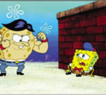 bob esponja meme te tengo que saber en blanco