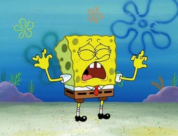 Bob Esponja con los dedos rotos