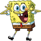 Bob Esponja feliz stock art 1