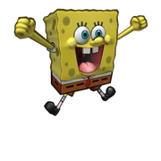 Rainbow SpongeBob back accessory