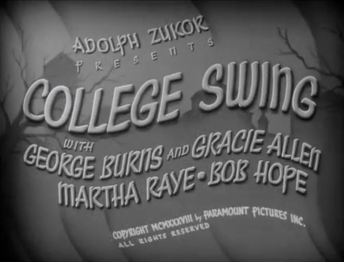 College Swing | Bob Hope Wiki | Fandom
