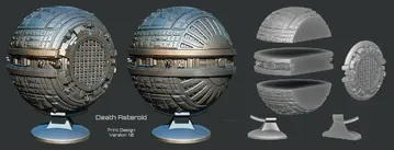 Artist's impression of a Death Asteroid as described in , by M.W.F