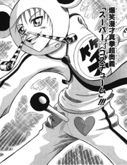 Hirage with his costume