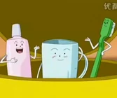 Toothpaste, Toothbrush & Cup