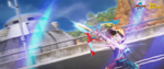 BoBoiBoy FrostFire about to release the arrow