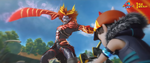 Retak'ka attacked BoBoiBoy FrostFire